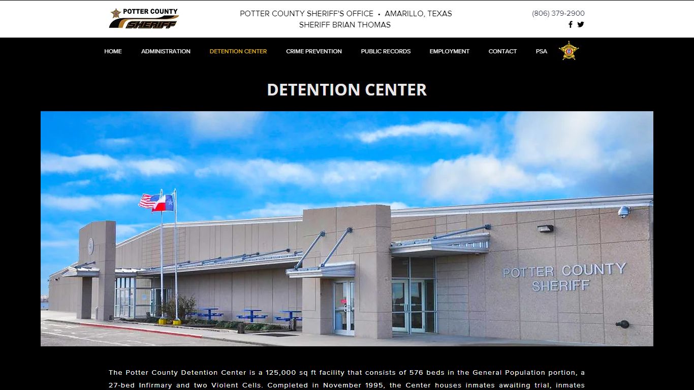 Dentention Center | Potter County Sheriff's Office - Potter Co. Sheriff