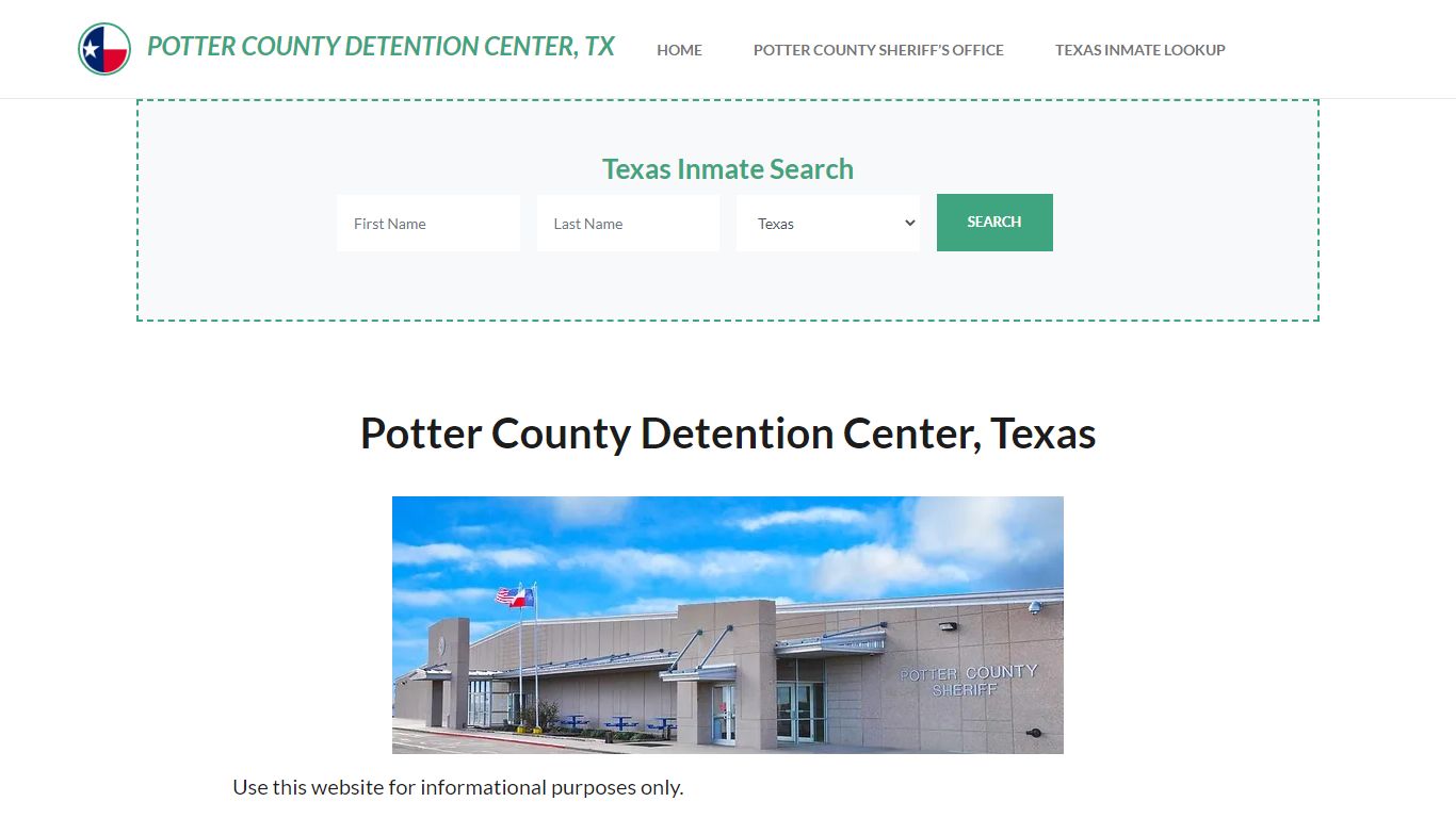 Potter County Detention Center, TX Inmate Roster, Offender Search